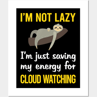 Funny Lazy Cloud Watching Posters and Art